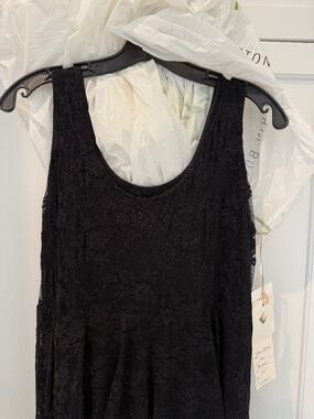 Sara Mique black formal lace gown